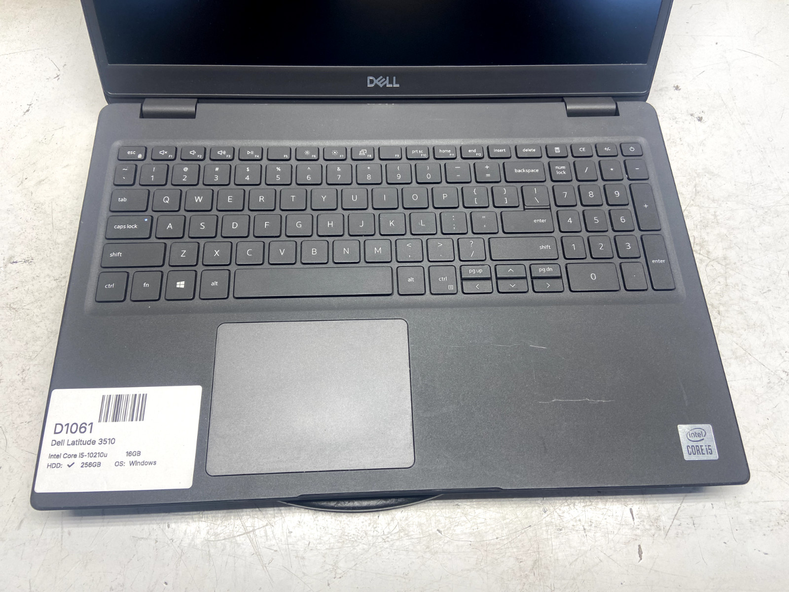 Dell Latitude 3510 Intel Core i5-10210u 1.6GHz 16GB 256GB SSD Windows 11