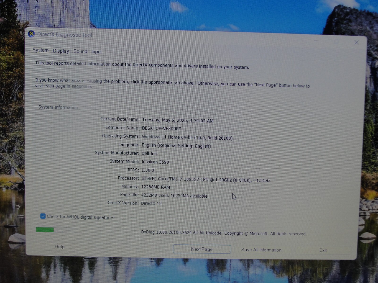Dell Inspiron 3593 15.6” TOUCH FHD Core i7-1065G7 1.3GHz 12GB 1TB HDD + Charger