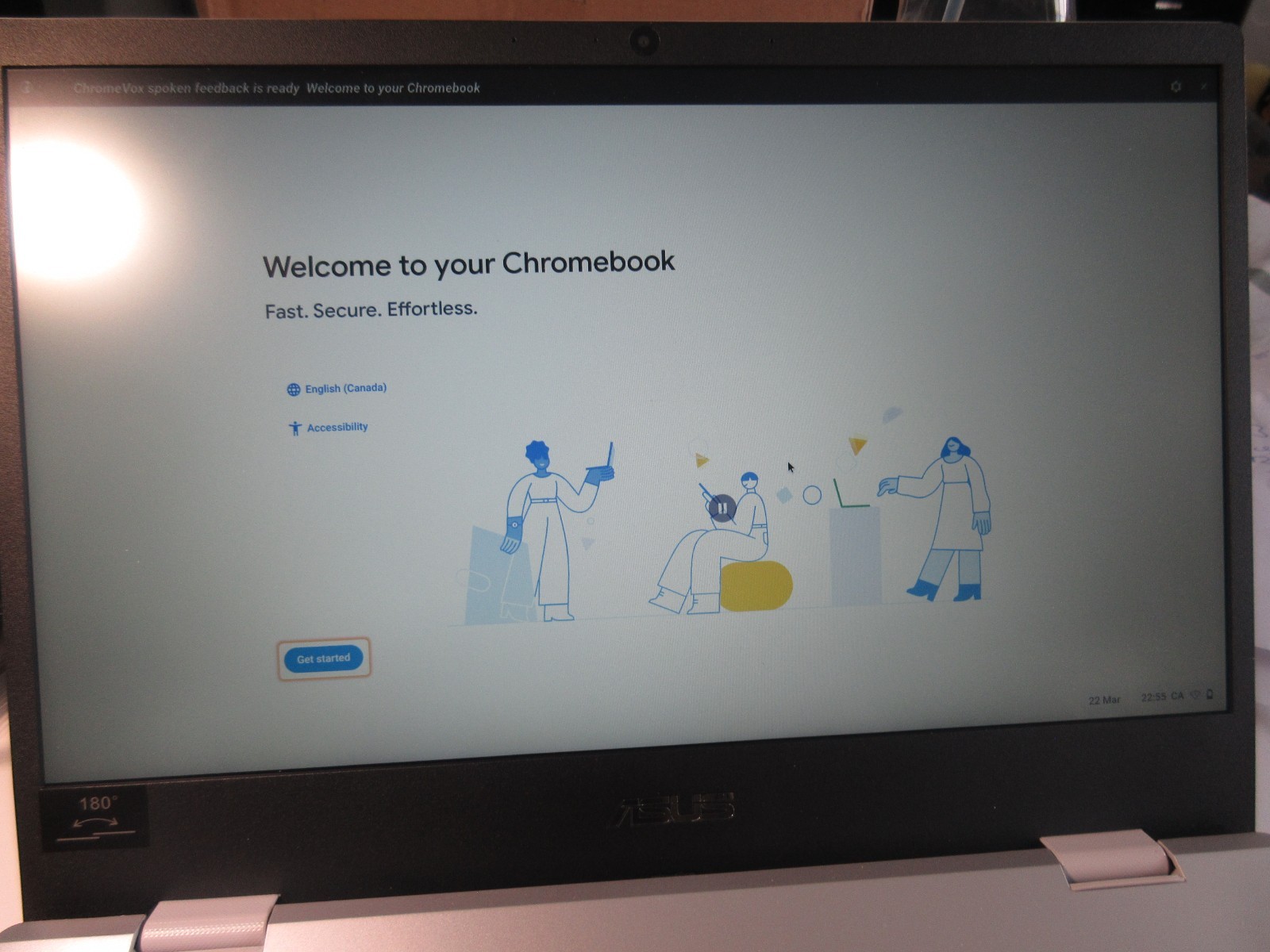 ASUS Chromebook CX1 14.0″ Intel Celeron N3350 8GB 64GB eMMC Chrome OS Laptop, SL