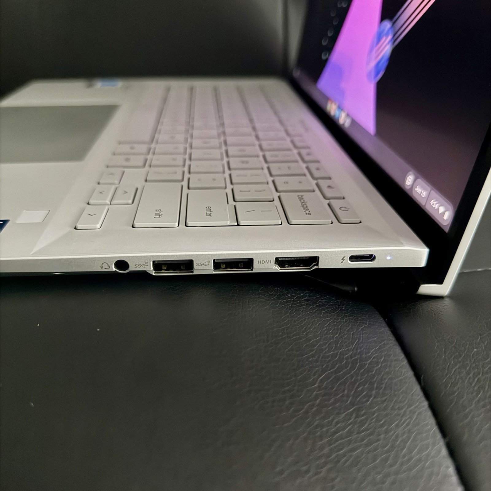 ASUS ExpertBook CX54 Chromebook Plus 14” (16/256GB, Fog Silver) w/ Protection