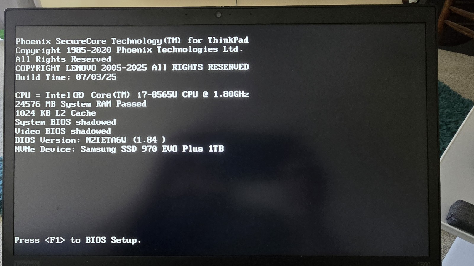 Lenovo ThinkPad T590 upgraded