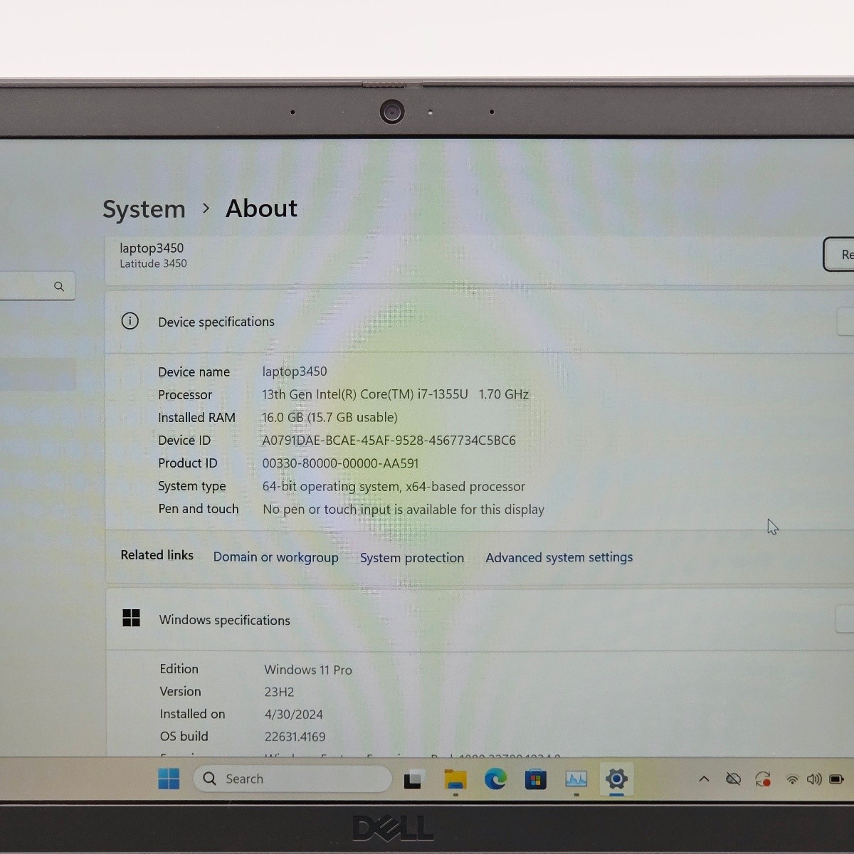 Dell Latitude 3450 14in Laptop i7-1355U 16GB 512GB SSD Windows 11 Pro Non-Touch