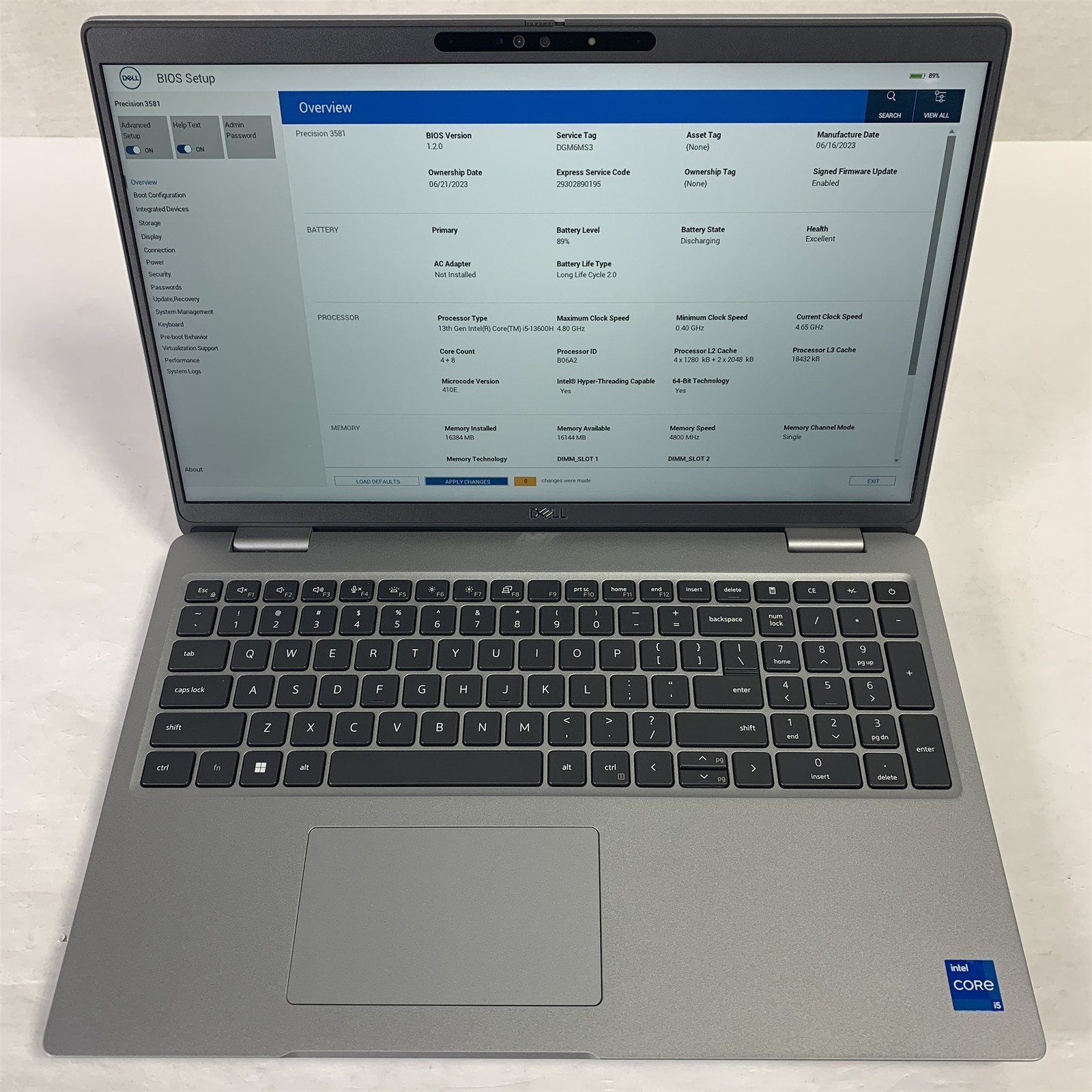 Dell Precision 3581 15.6″ Laptop i5-13600H 2.8GHz 16GB 512GB NVMe SSD – Win11