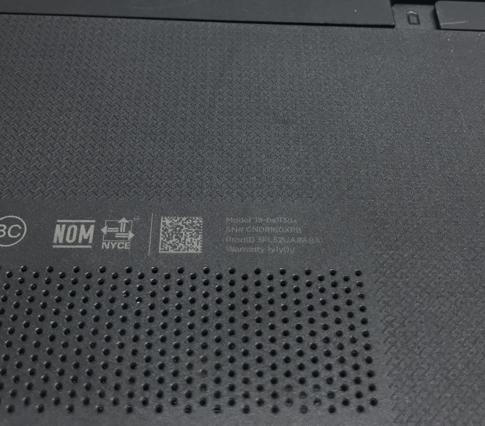HP 15-BS113DX i3-8130U@2.20GHz 8GB RAM 1TB HDD W11P TOUCH W/CHARGER *READ