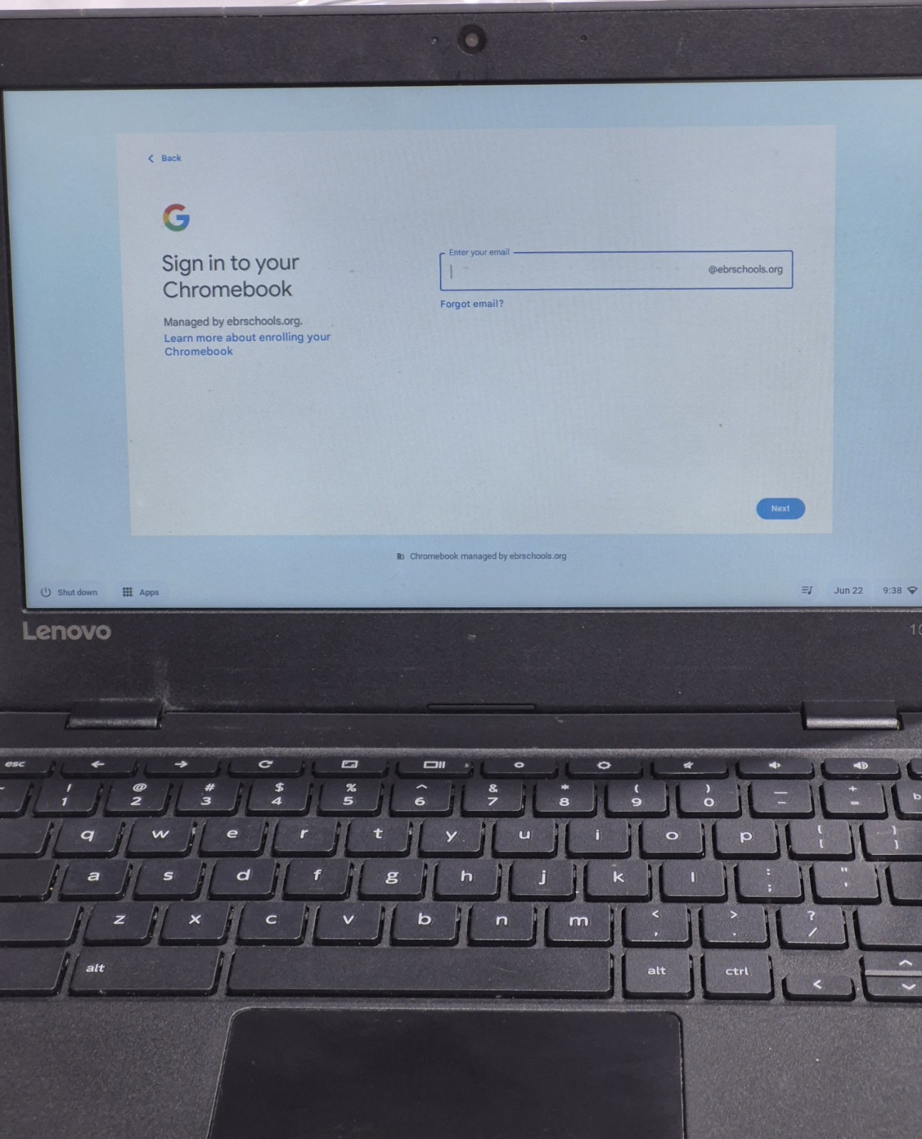 Lenovo Chrome 100e N23 Model Locked