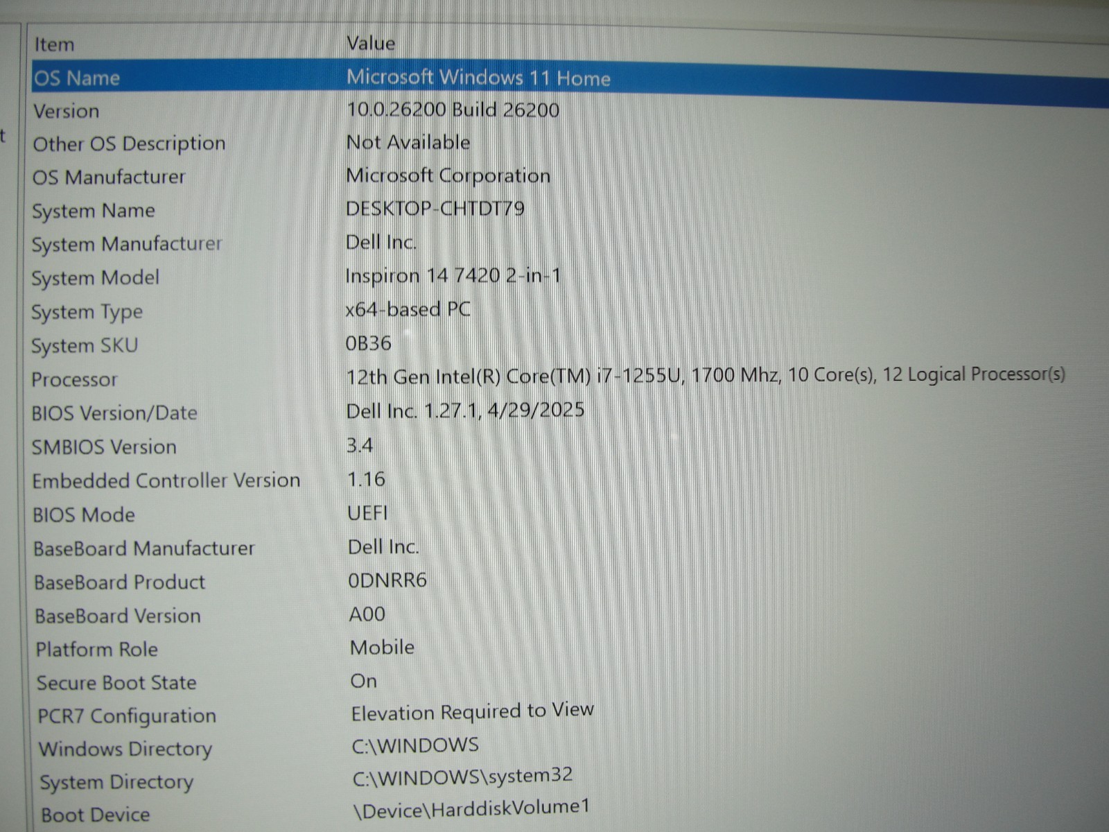 Dell Inspiron 7420 2n1 14”WUXGA TOUCH Core i7-1255U 1.7GHz 16GB RAM 512GB SSD+PA