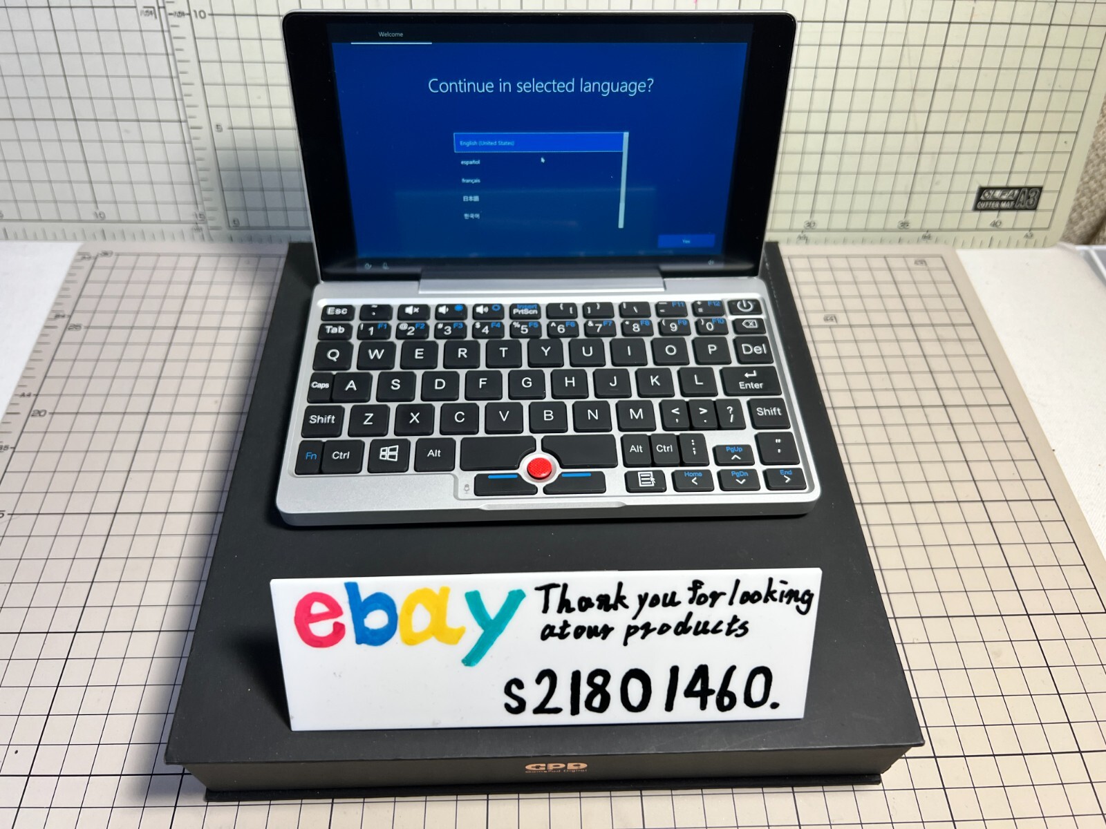 GPD POCKET X7-Z8750 model UMPC portable personal computer SILVER Excellent +