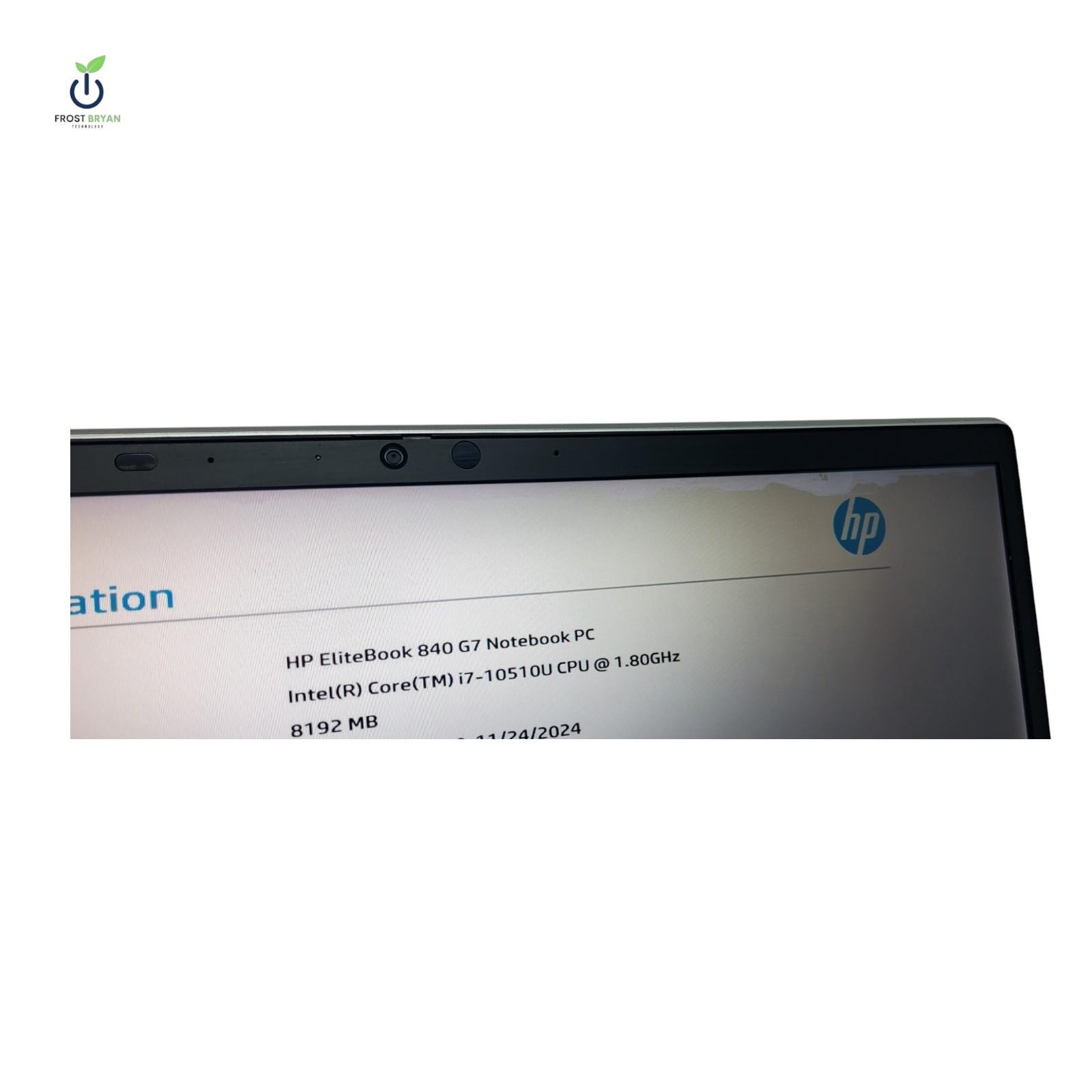 HP ELITEBOOK 840 G7 Laptop i7-10510U 8GB No SSD/OS Grade D [DEFECTIVE]