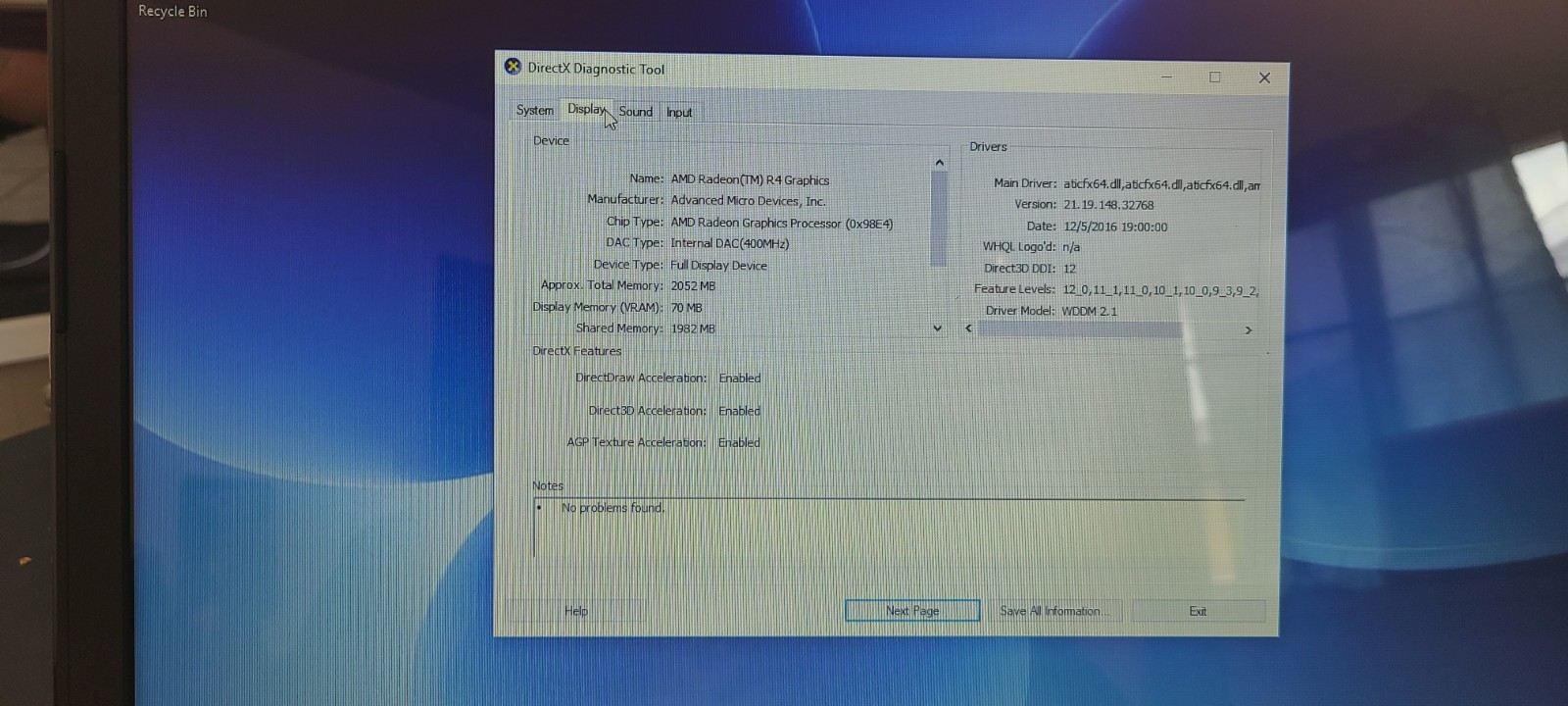 Dell Inspiron 15 3000 1TB HDD 4GB RAM AMD A6-9200 Radeon R4 – Windows10 PRO!