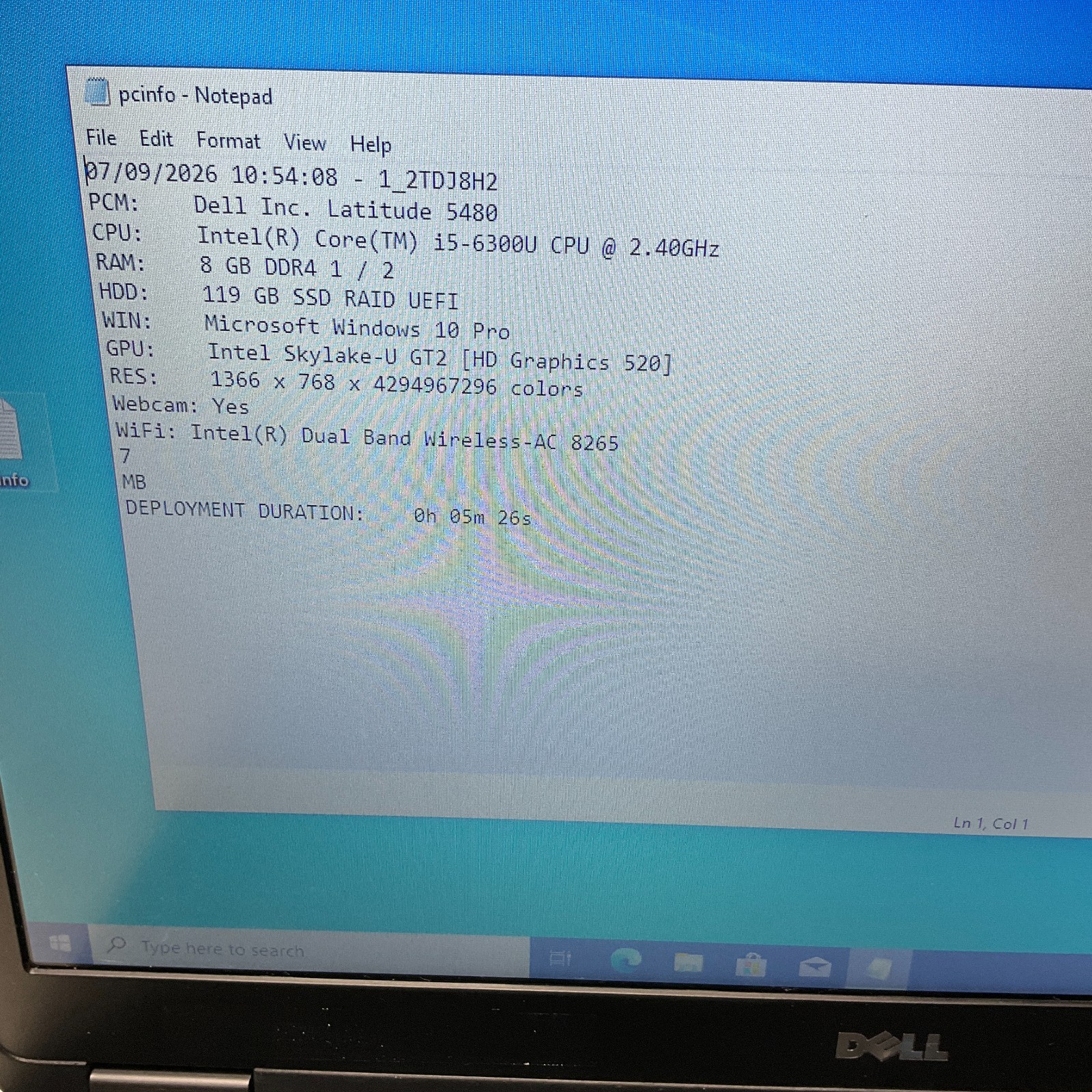 Dell Latitude 5480 14″ Intel Core i5-6300U 2.40GHz 8GB 128GB SSD Windows 10 Pro