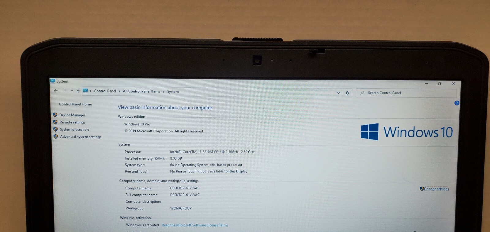 Dell Latitude E5430 14″ Windows 10 Pro, Intel Core i5-3210M, 8 GB RAM, 120GB SSD
