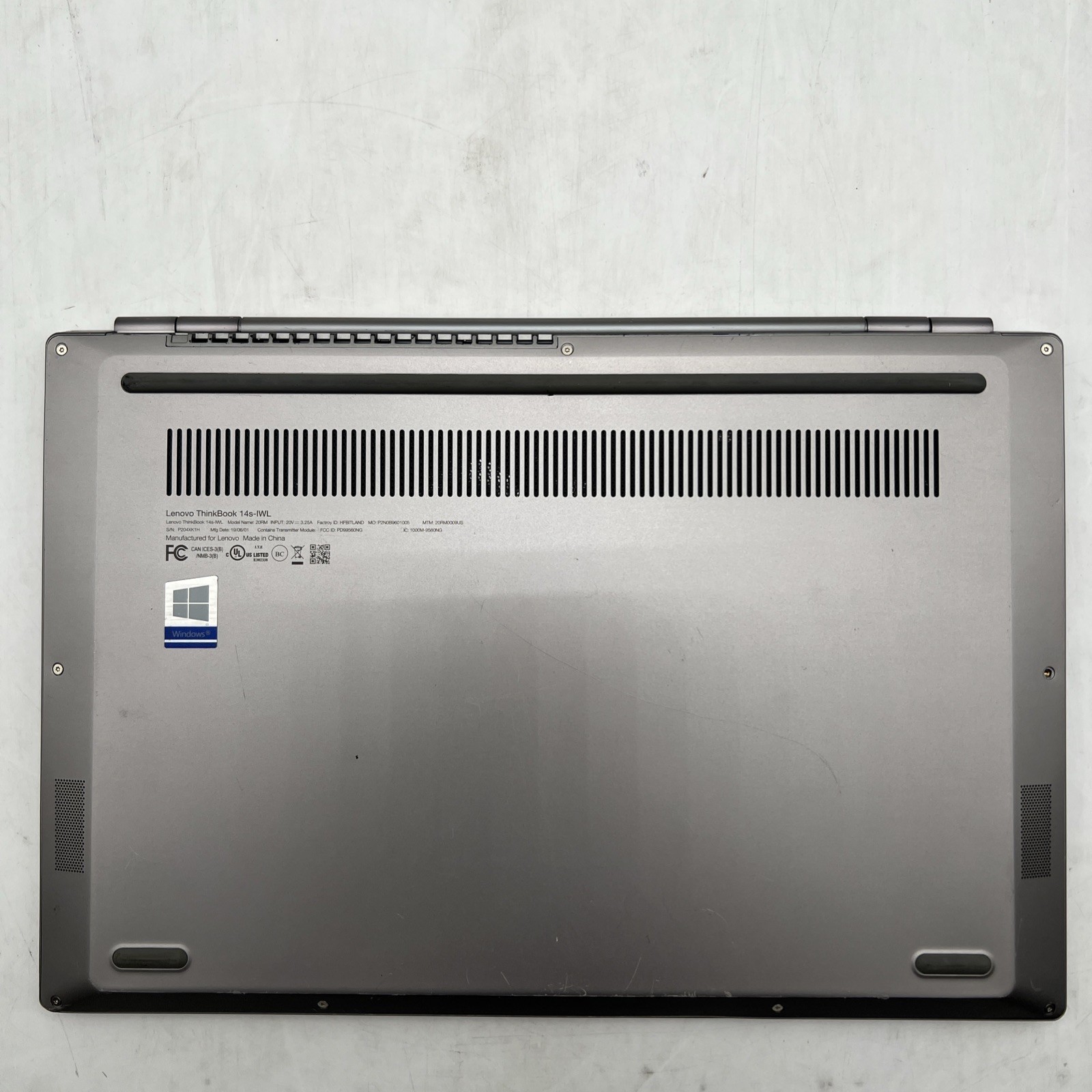 LENOVO ThinkBook 14s-IWL i5 8265U 1.6GHz 8GB RAM 256GB NVMe Win11P Bad Battery