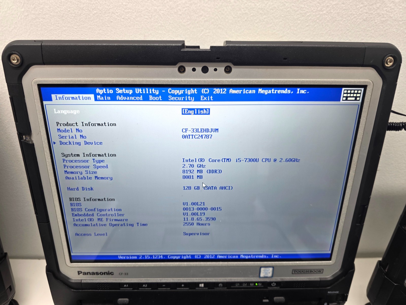 Lot 10 Panasonic Toughbook CF-33 i5 8GB 128GB Barcode LTE Rugged PCs