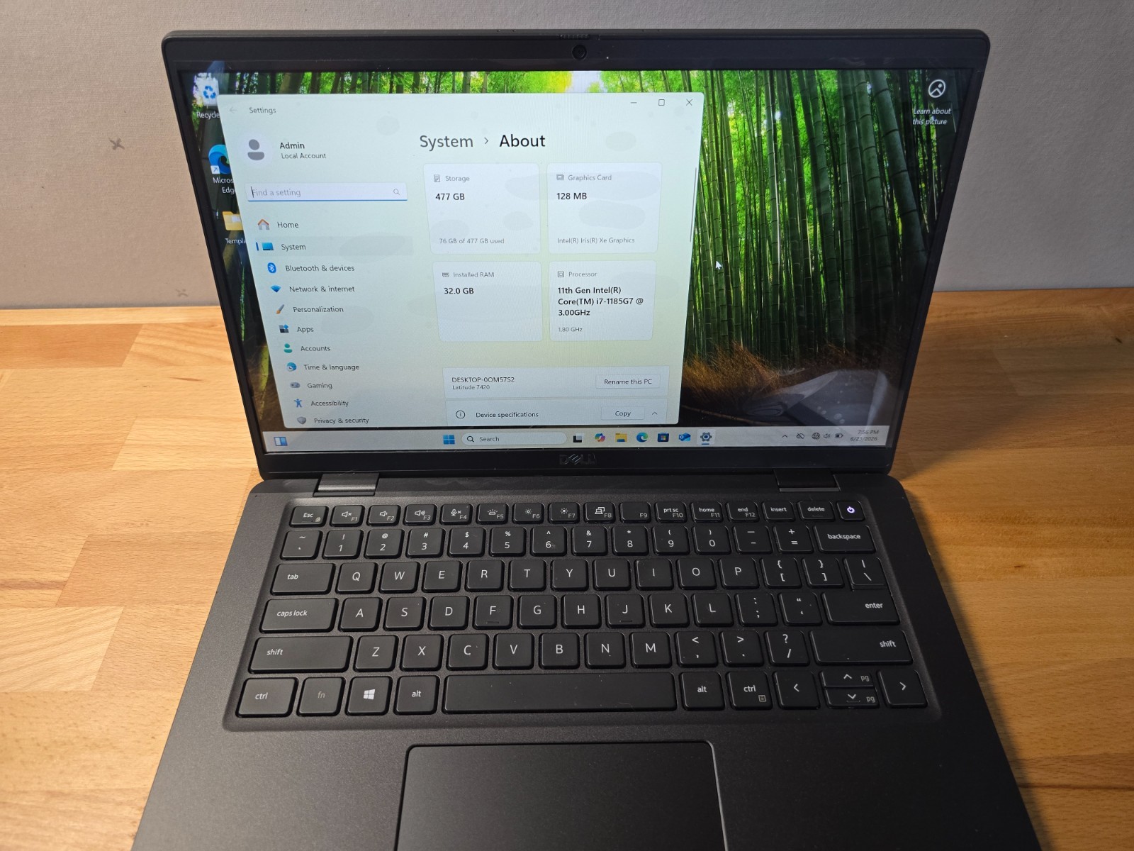 Dell Latitude 7420 i7-1185G7 512GB 32GB Windows 11 New Shell/Screen