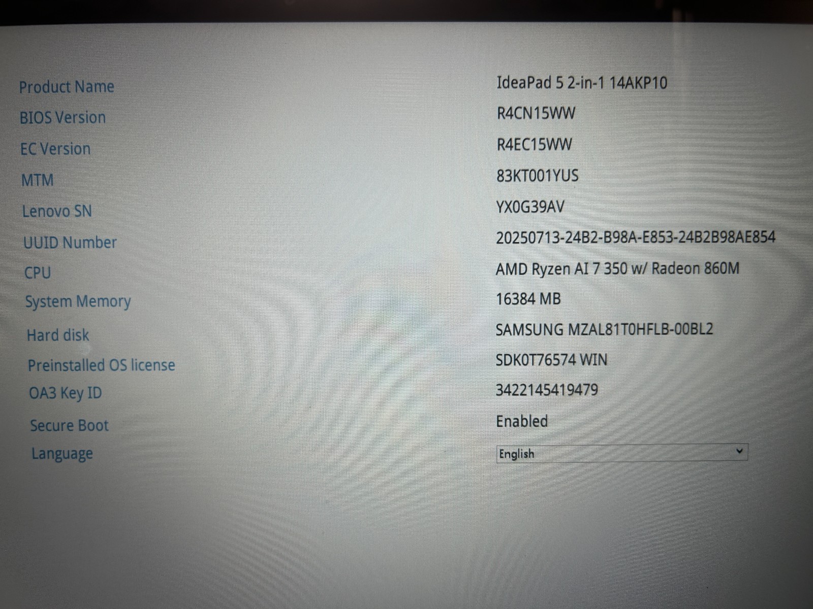 LENOVO IdeaPad 5 2-in-1 14AKP10, AMD Ryzen AI 7 350, 16 GB RAM, 1 TB NVMe SSD