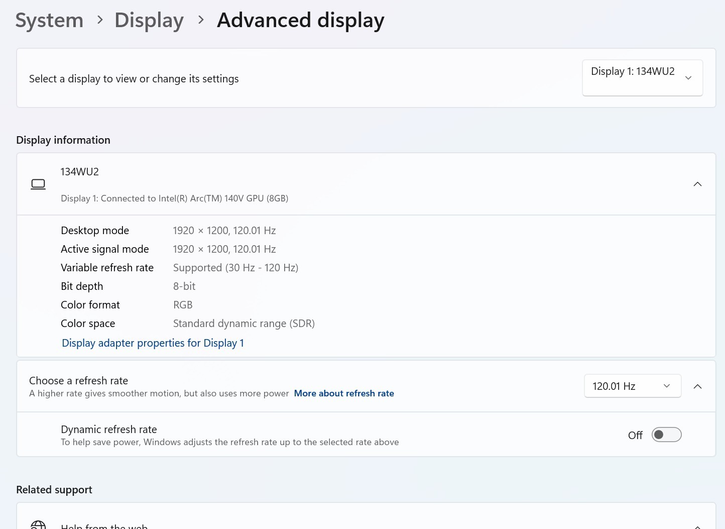 Dell XPS 9350 13in Intel Core Ultra 7 256V 16GB RAM