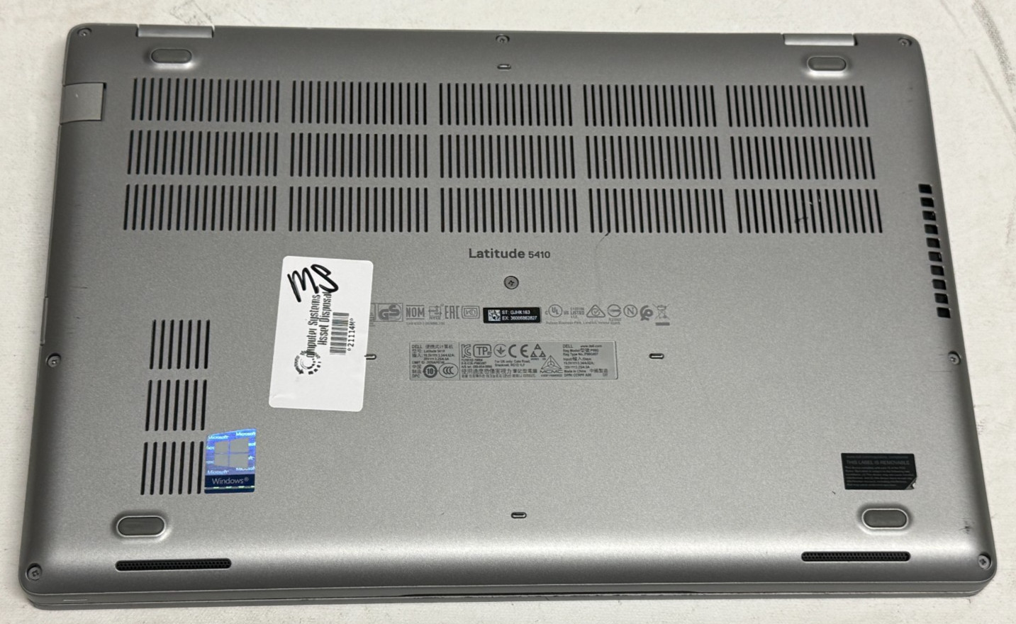 Dell Latitude 5410 14″ (i5-10210u 1.60GHz – 16GB RAM – 256GB SSD – Win11Home)
