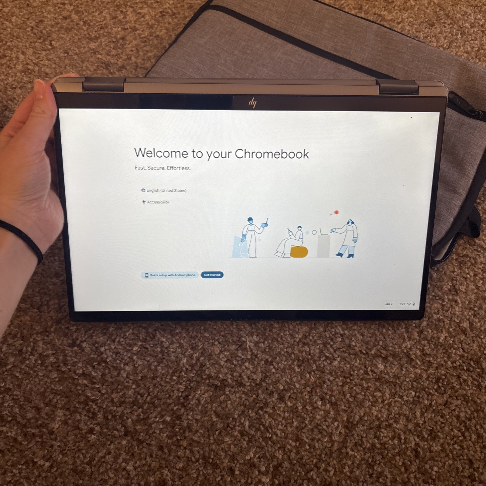 HP Chromebook x360 11 G3 EE 11.6″ Touch Screen – With AC Adapter