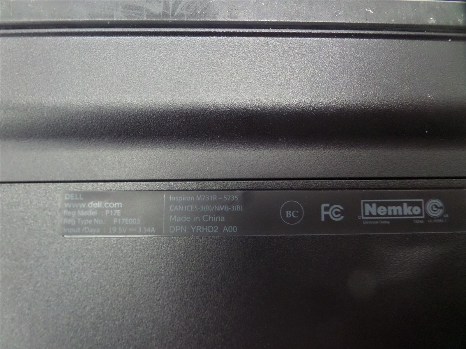 Dell Inspiron 5735 17″ Laptop w/ AMD A8-5545M APU 1.7GHz 8GB RAM – No HDD