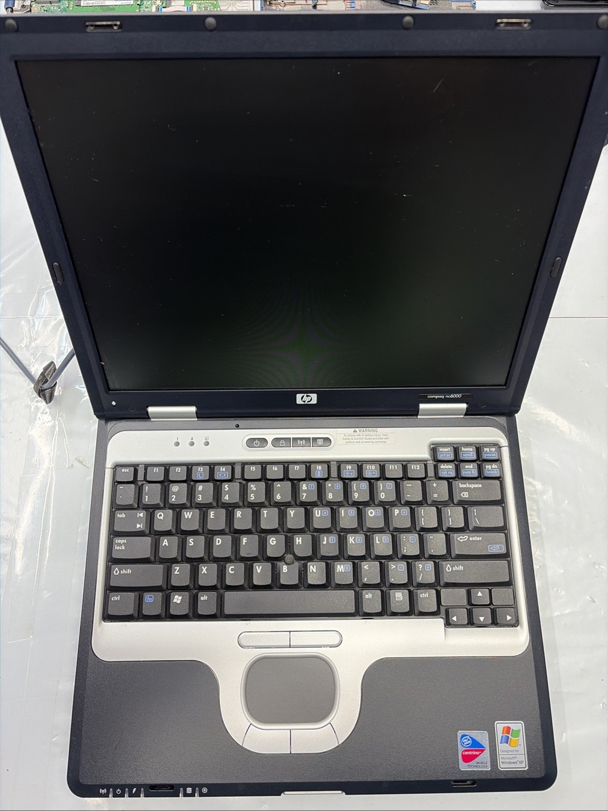 HP Compaq nc6000 Anatel T60M283.00 for Parts Or Repair, untested AS-IS condition