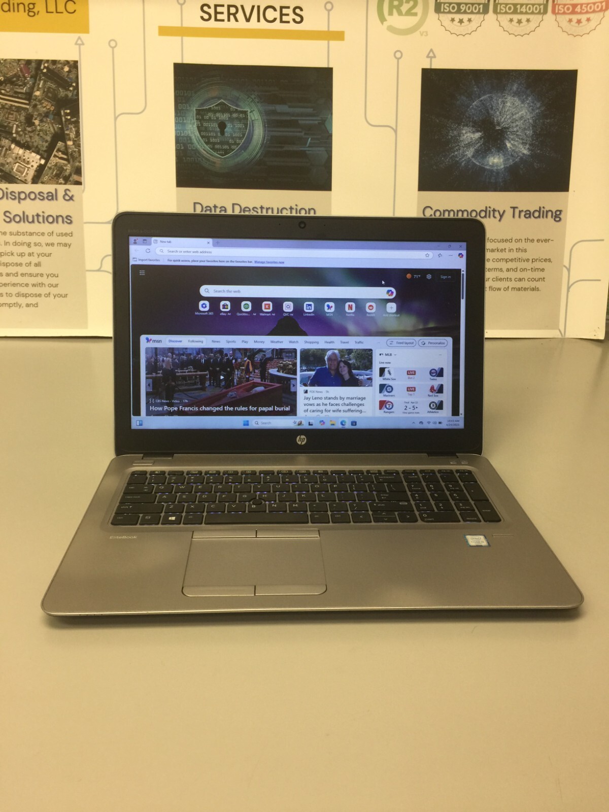 HP EliteBook 850 G3 15.6″ (256GB Core i5 6th gen 2.30GHz 8GB RAM WIN 11 PRO