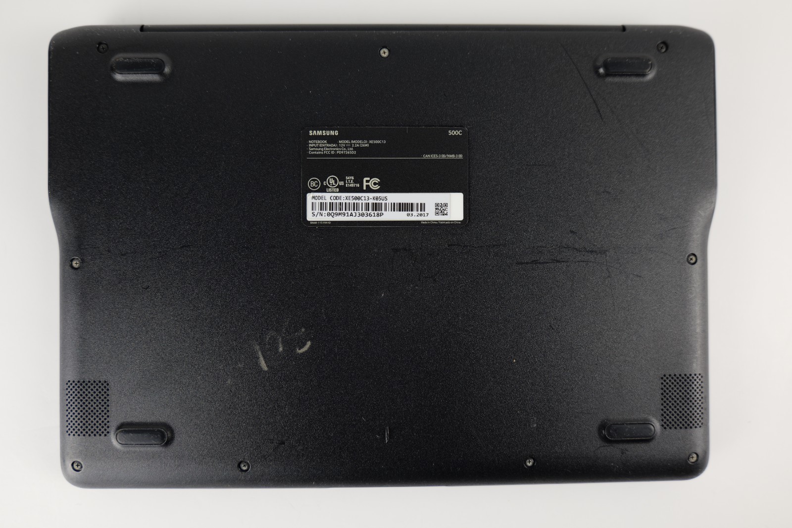 Samsung (XE500C13) ‎1.6 GHz Intel Dual Core 11.6 Inch Display Chromebook w/Power
