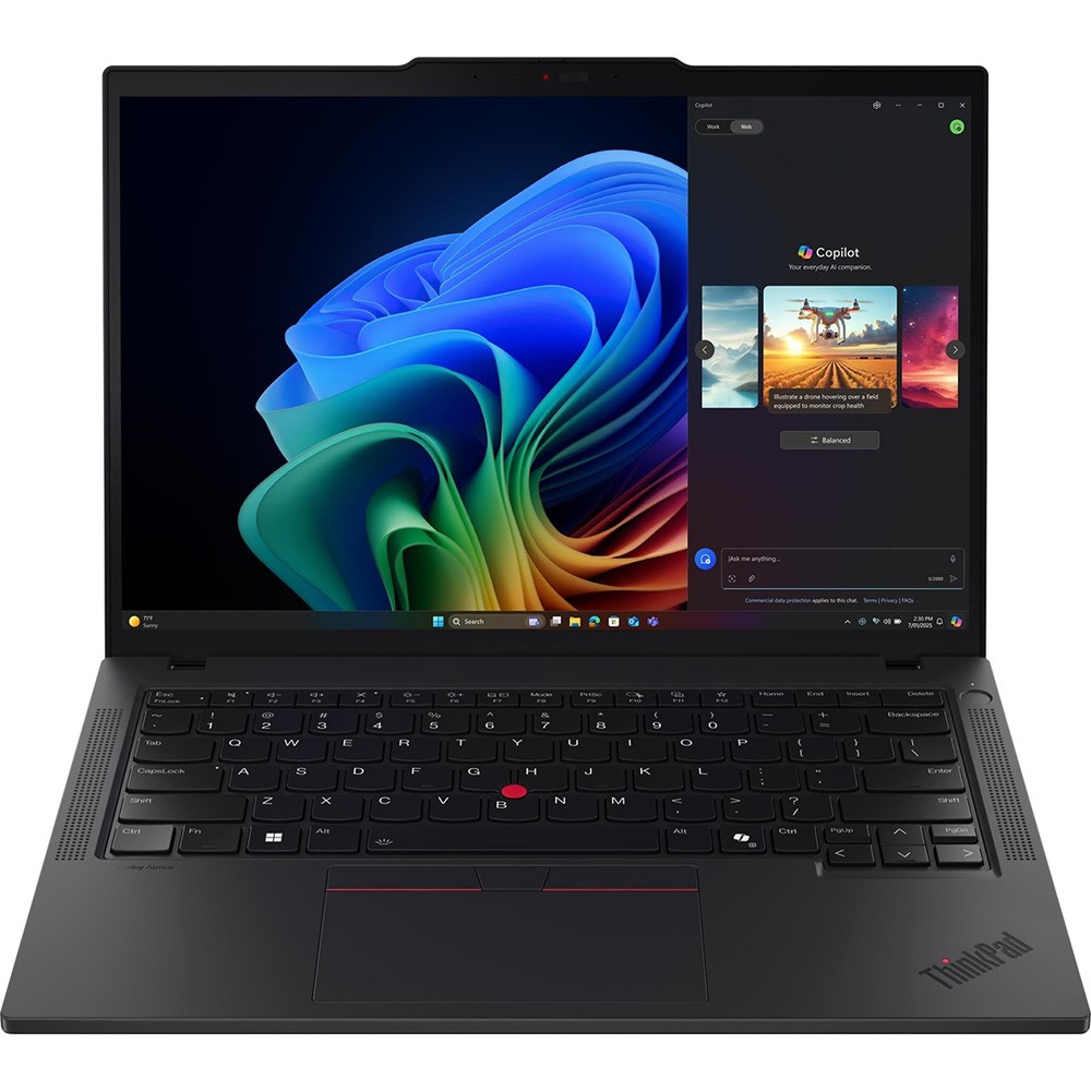 Lenovo 14″ ThinkPad T14 Gen 6 Copilot+ PC Notebook in Black – 21QJ00CSUS