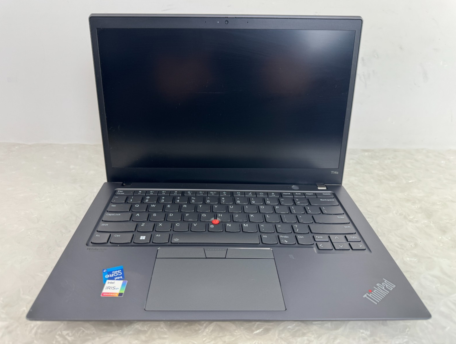 Lenovo ThinkPad T14s Gen 2 i7-1185G7 16GB No SSD/OS/AC Parts/Repair Laptop