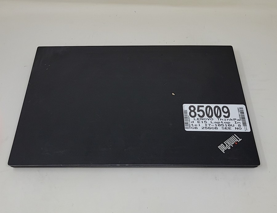 LENOVO ThinkPad E15 Laptop Intel I7-10510U 8GB 256GB SEE NOTES