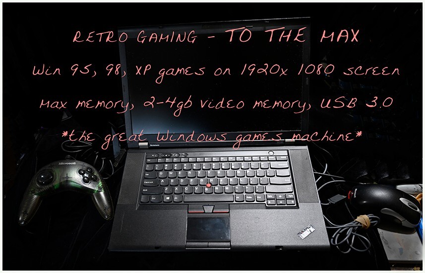 Mobile Game-Station Best RETRO GAMING Win 95 98 XP- Alienware performance LOADED