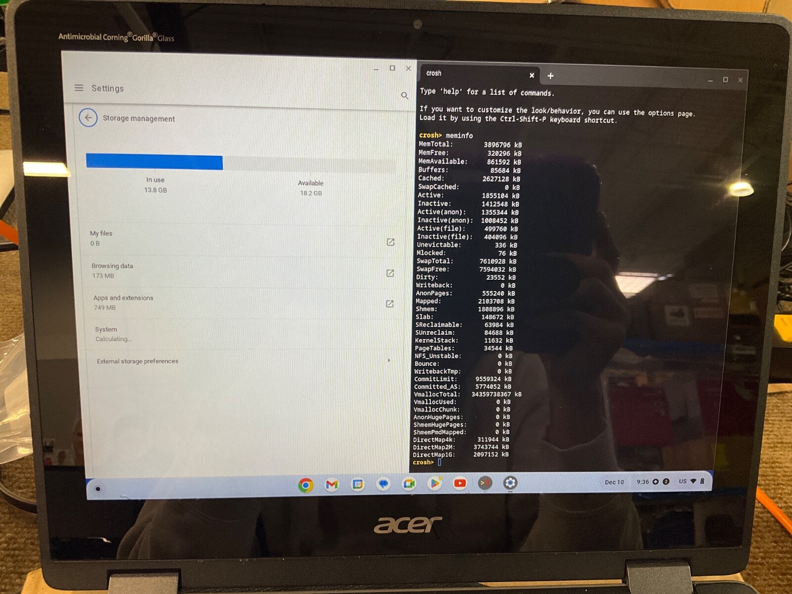 Acer Chromebook Spin 512 R851TN-C9DD Flip N4100 32GB 12″TOUCH NX.H99AA.002