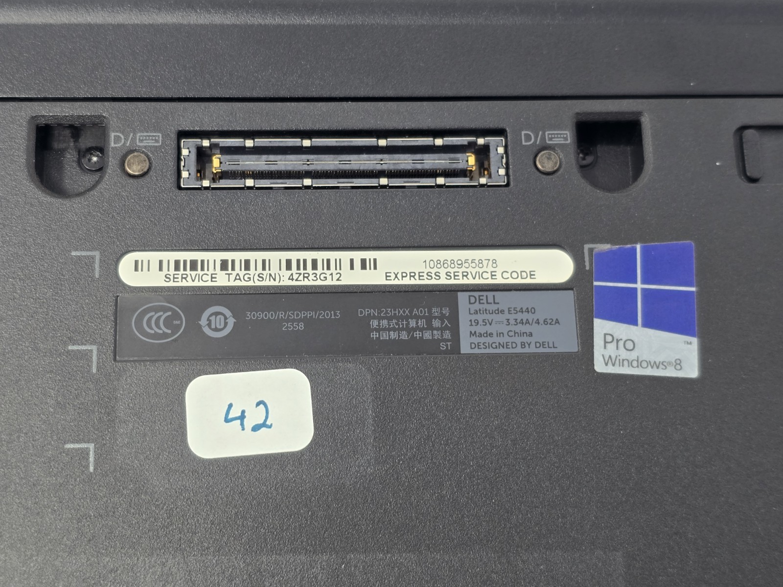 Dell Latitude E5440 Intel Core i5-4310U 2.0GHz 8GB RAM NO HDD/OS Boots Bios #42