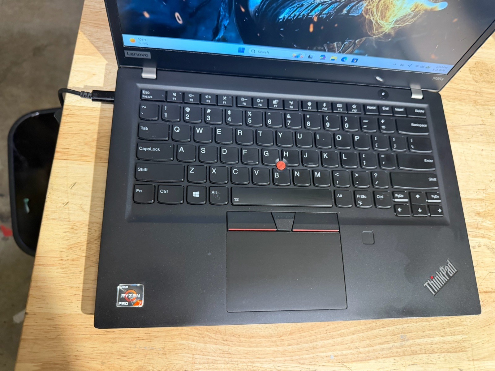 Lenovo ThinkPad T495s Ryzen 7 PRO 3700U 16GB RAM 512GB SSD Win11 Pro 14” NW Bat