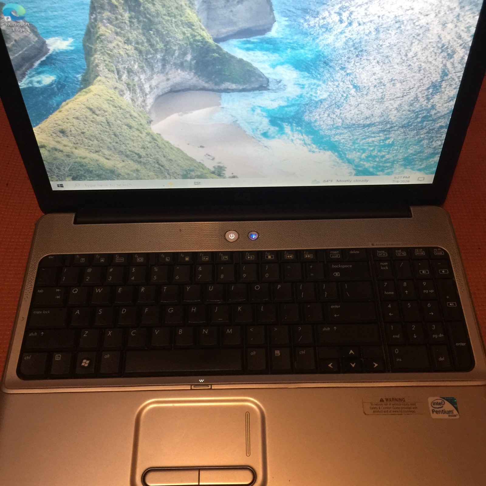 HP PAVILLION G60-530US 17″/300GB/4GB RAM/WIND 10/EXTENDED BATTERY GOOD