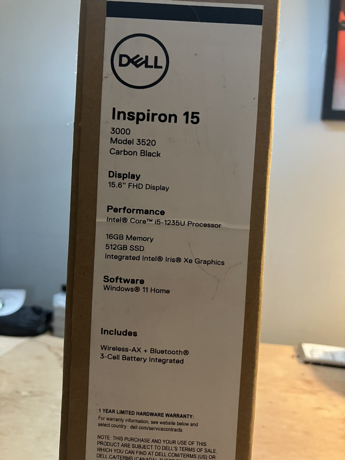 Dell Inspiron 15 3520 15.6″ (512GB SSD, Intel Core i5-1235U, 16GB RAM)