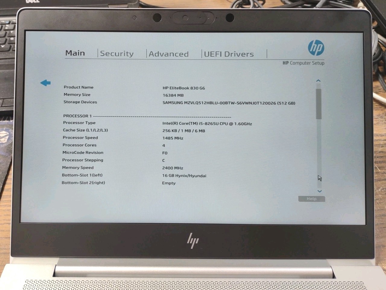 HP EliteBook 830 G6 Laptop W/ i5-8265U, 512GB SSD, 16GB RAM.