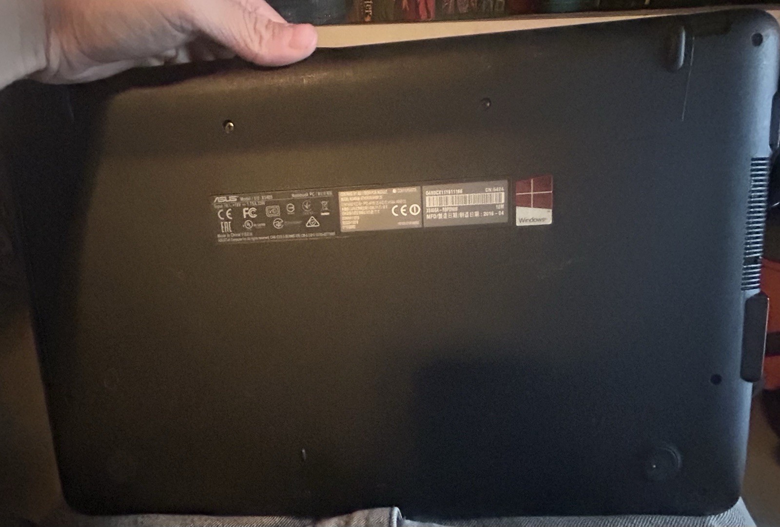 Asus X540S w/Pentium N3700, 4GB RAM, 500GB HDD, 15.6″ Laptop for Parts #1927