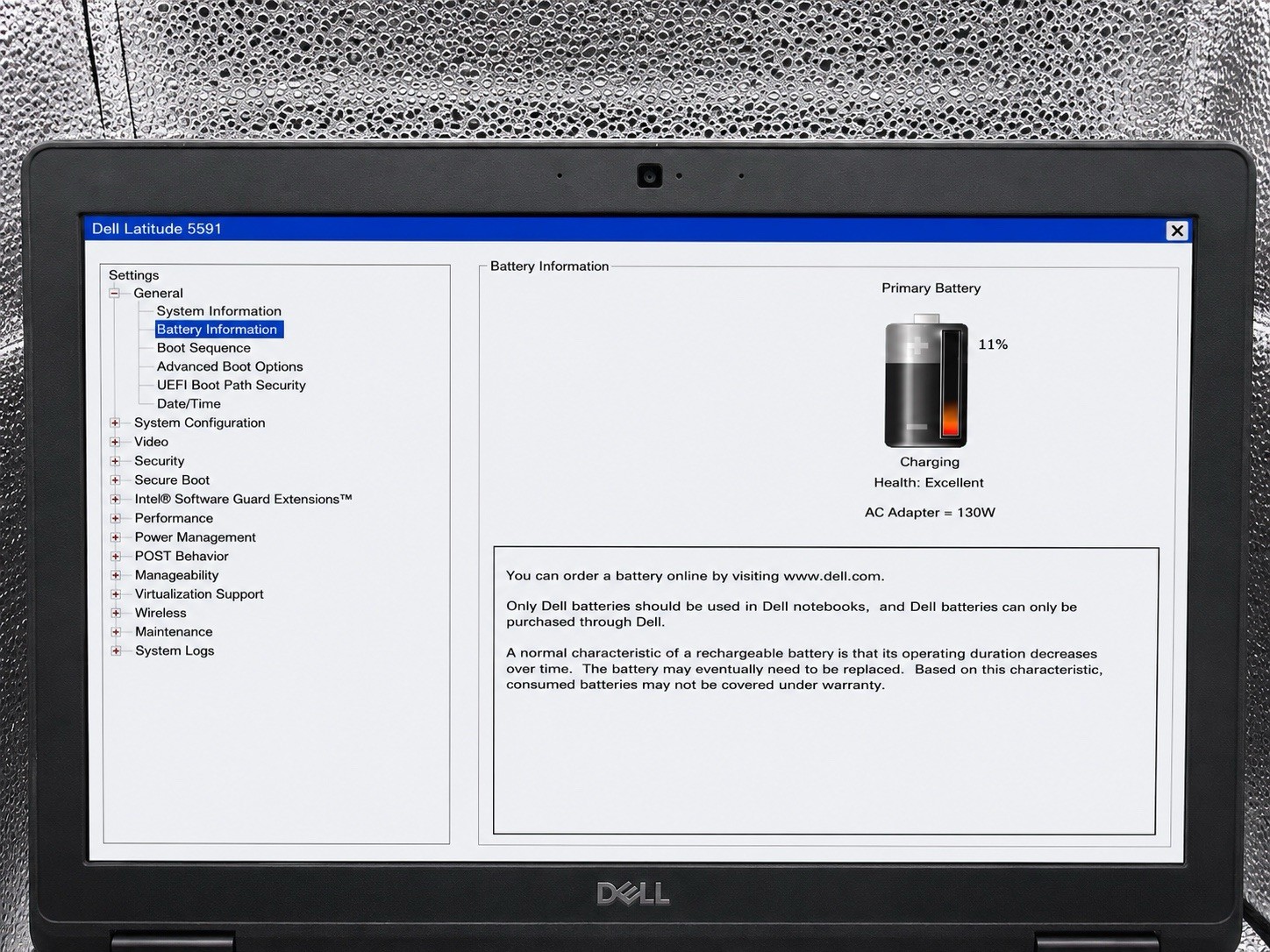 Dell Latitude 5591 i7-8850H 2.60GHz 8GB RAM 256GB SSD Windows 11 Pro Charger