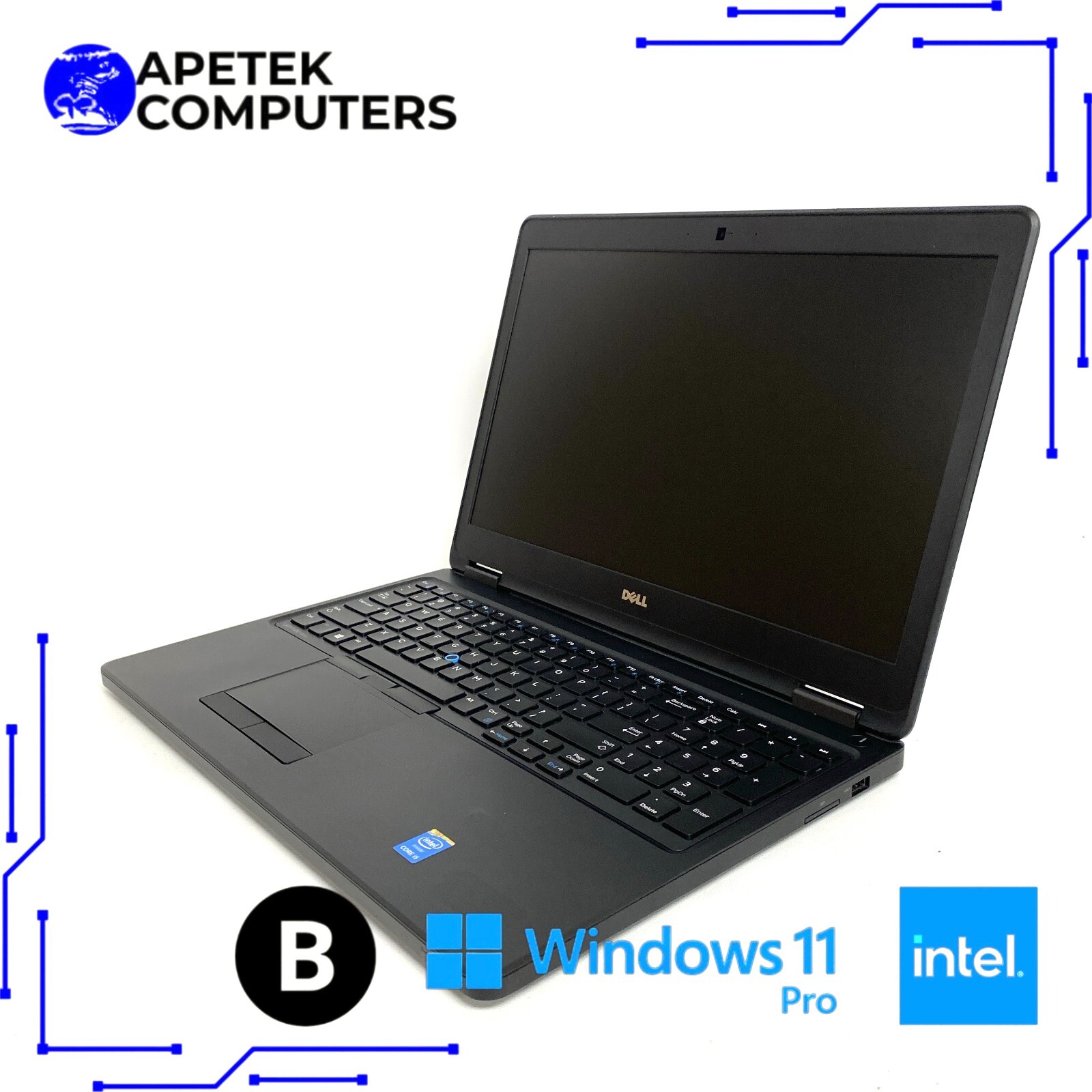 Dell Latitude E5550 i5 2.2GHz 8 GB RAM 240 GB SSD Win 11 + ADAPTERS + APP BUNDLE