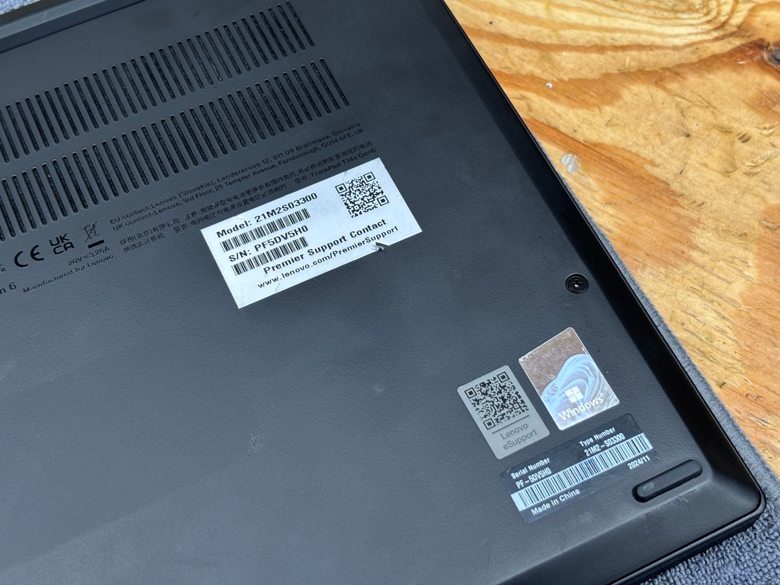 Lenovo ThinkPad T14s Gen 6 Ryzen AI 7 PRO 360 32GB 1TB WWAN 5G Warranty 2027