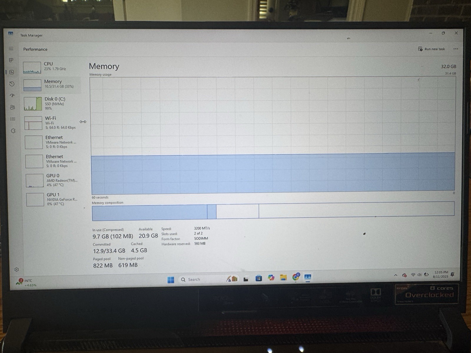 ASUS ROG Strix Scar 15 Gaming Laptop RTX 3080 5900HX 1TB 32GB RAM Win 11