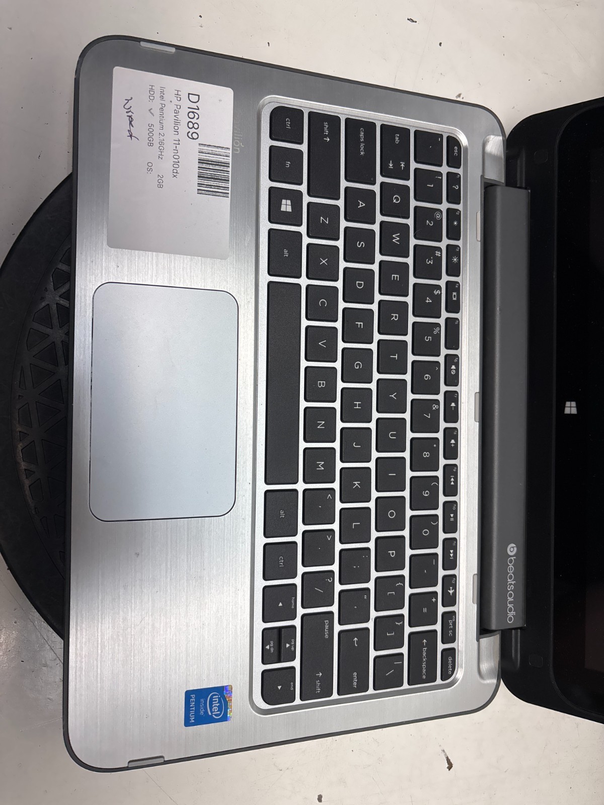 HP Pavilion 11-n010dx Intel Pentium 2.16GHz 2GB 500GB HDD NO OS