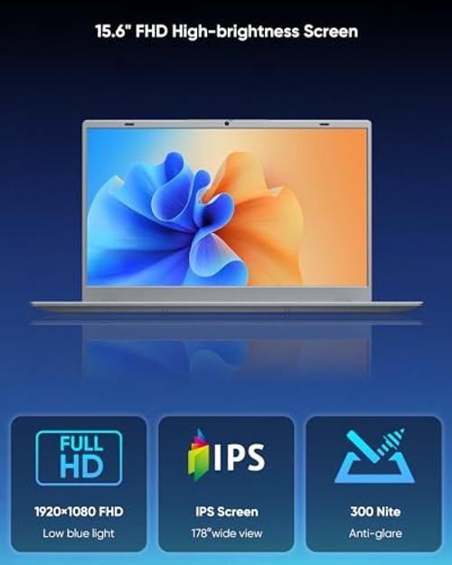 Laptop Computer, 15.6″ FHD IPS | Pentium 6500Y | 16GB RAM | 512GB SSD | WiFi