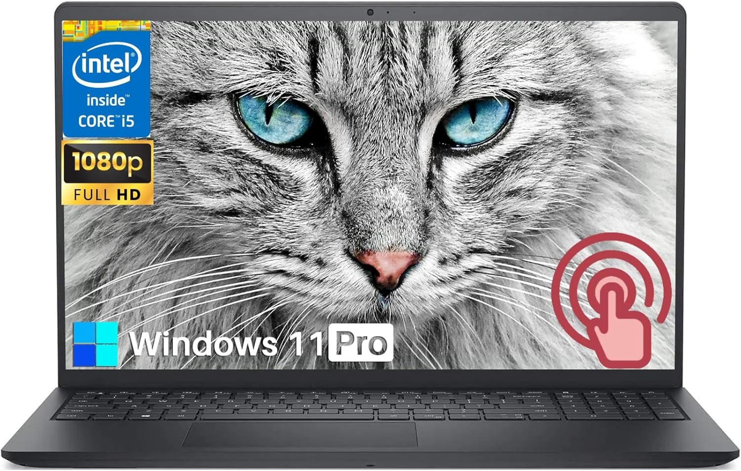 Dell Laptop Inspiron 15 Touchscreen, 15.6″ FHD Intel 10-Core i5-1334U Copilot AI