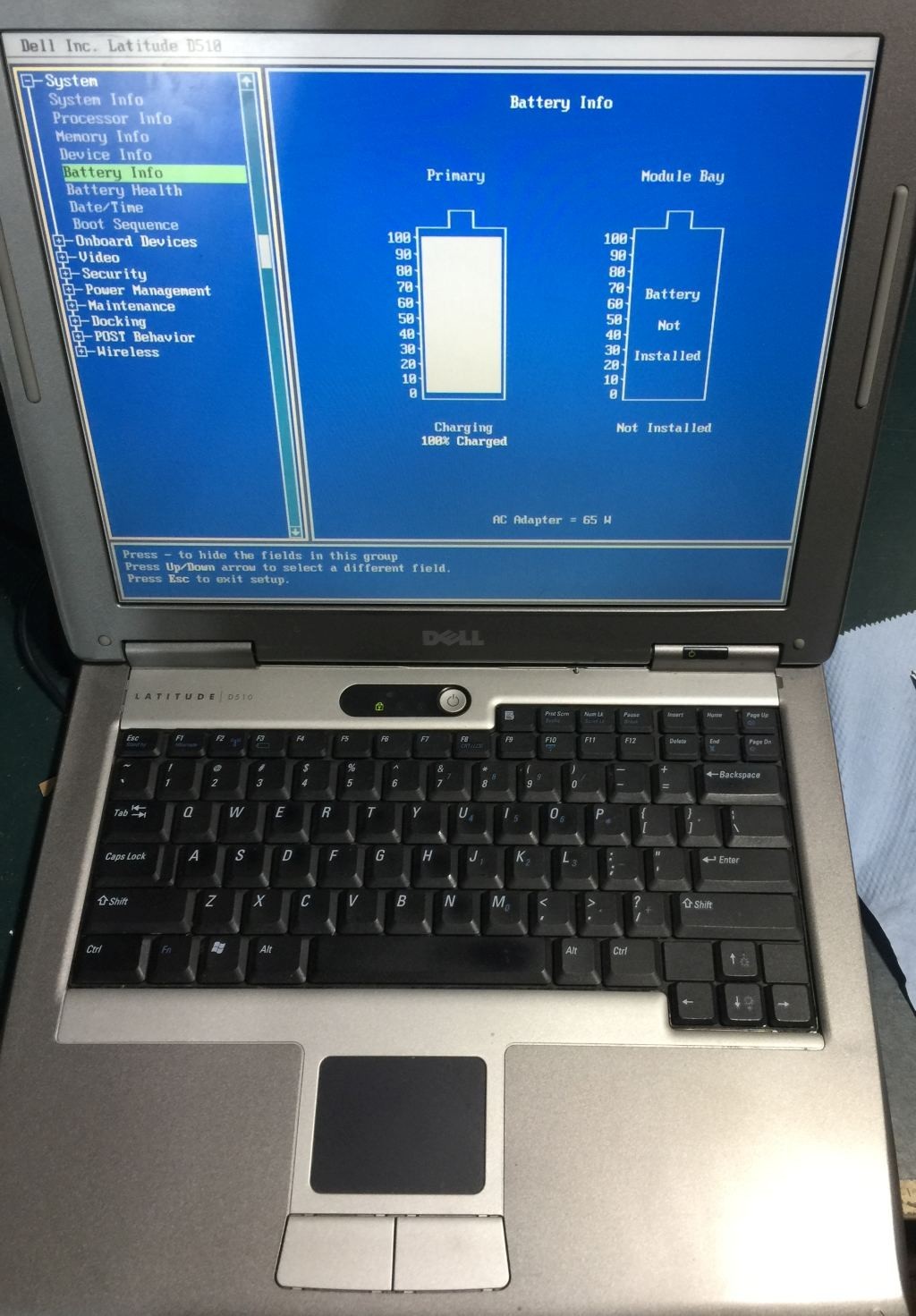 Dell D510 WinXP; 60GB HD; 2gig CDR; LPT & Serial New Battery *One Owner* WOW