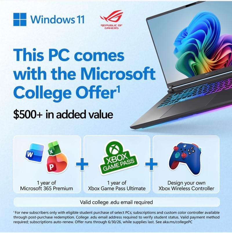 ROG Strix G16 (2025) Gaming Laptop, 16” FHD+ 16:10 165Hz/3Ms Display, NVIDIA® Ge