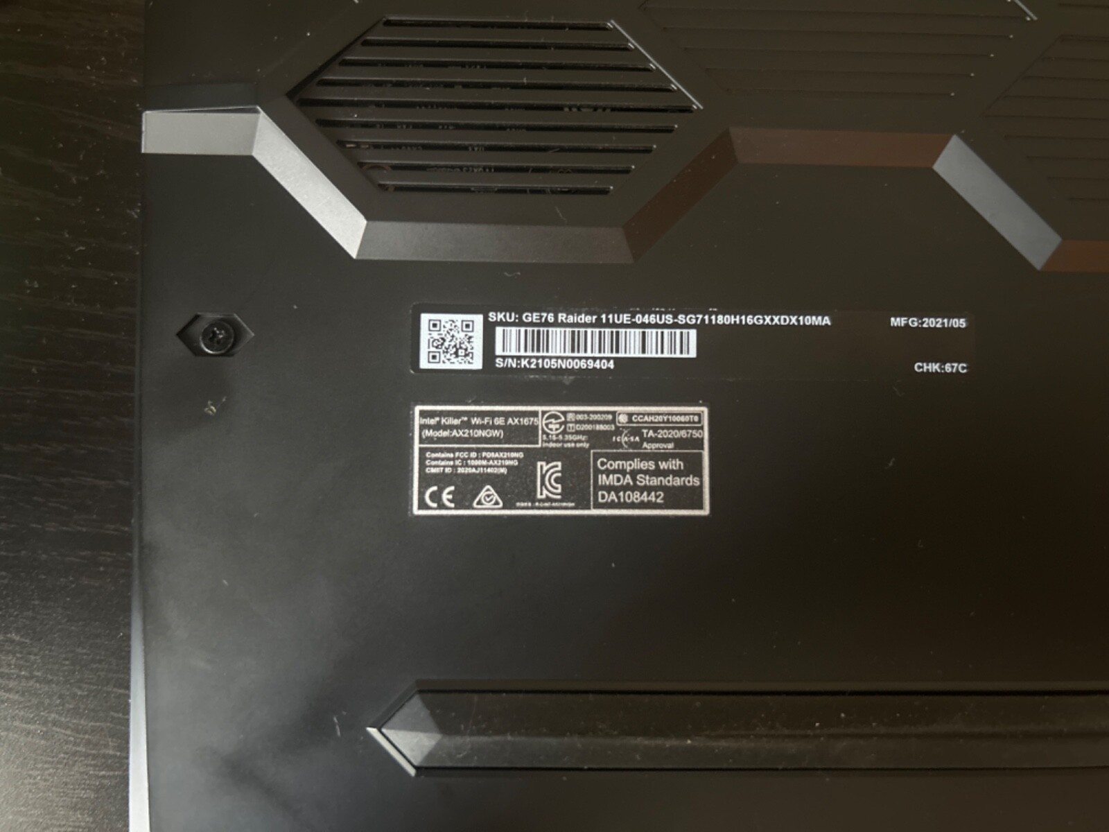 MSI GE76 Raider 11UE-046 17.3″ (1TB SSD, Intel Core i7 11th Gen., 4.60 GHz,…