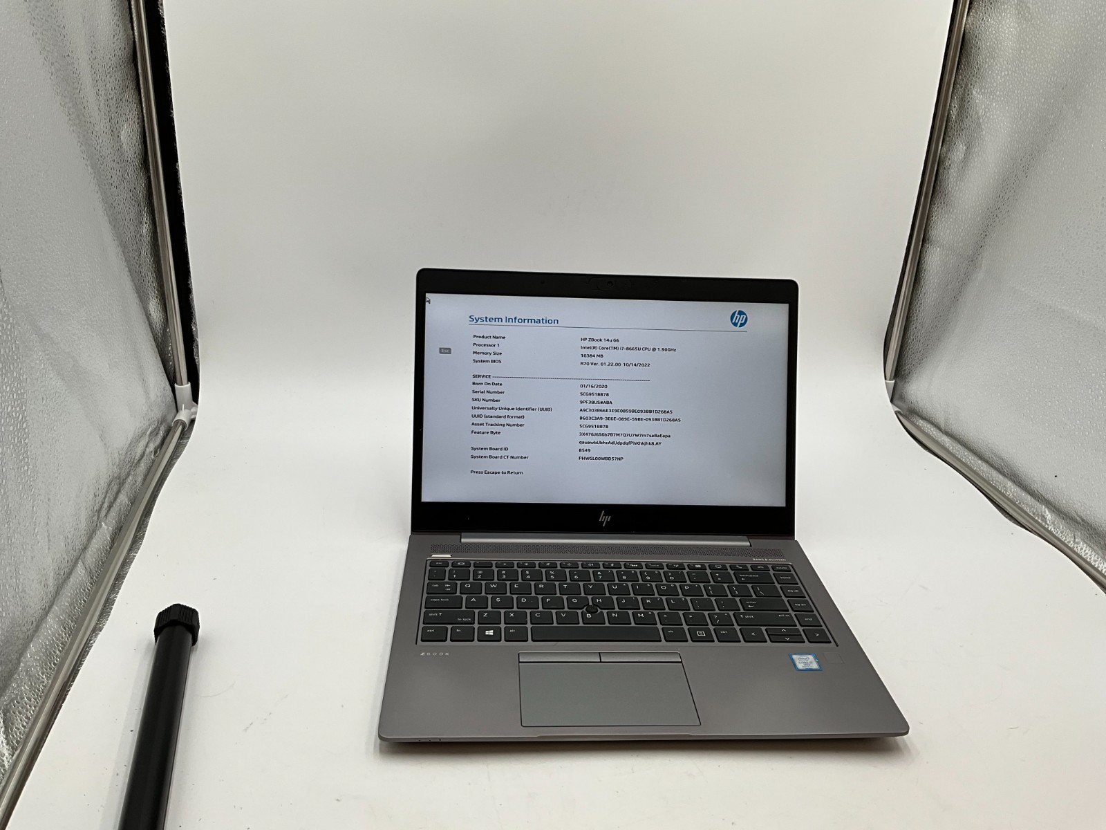 HP 14″ ZBook 14u G6 Laptop 9PF38US i7-8665U 1.90 16gb 512gb ^5CG9518878