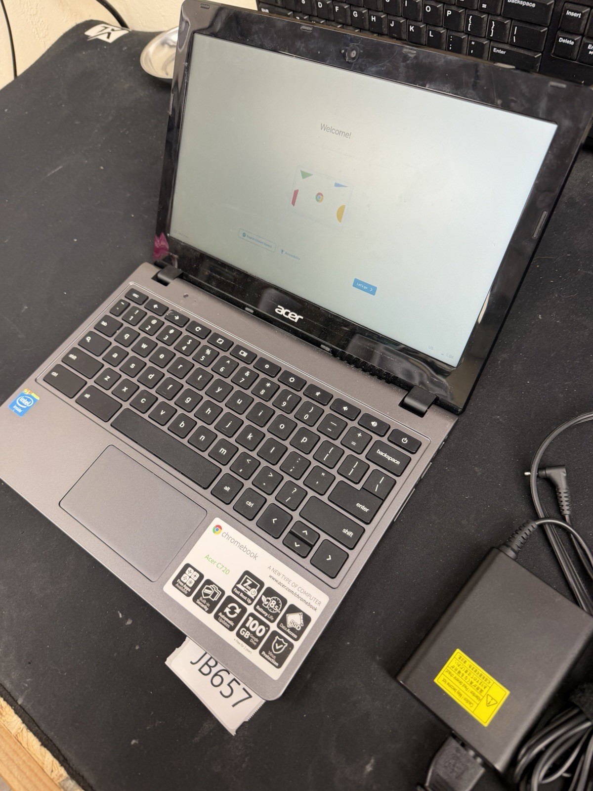 Acer Chromebook C720-2802 ZHN 1.4GHz 16GB SSD Working JB657