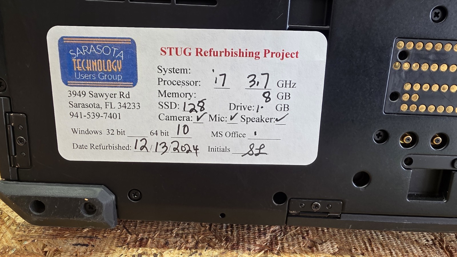 Dell latitude 5424 Rugged i7 8th Gen 8gb Memory 3.7 GHZ READ